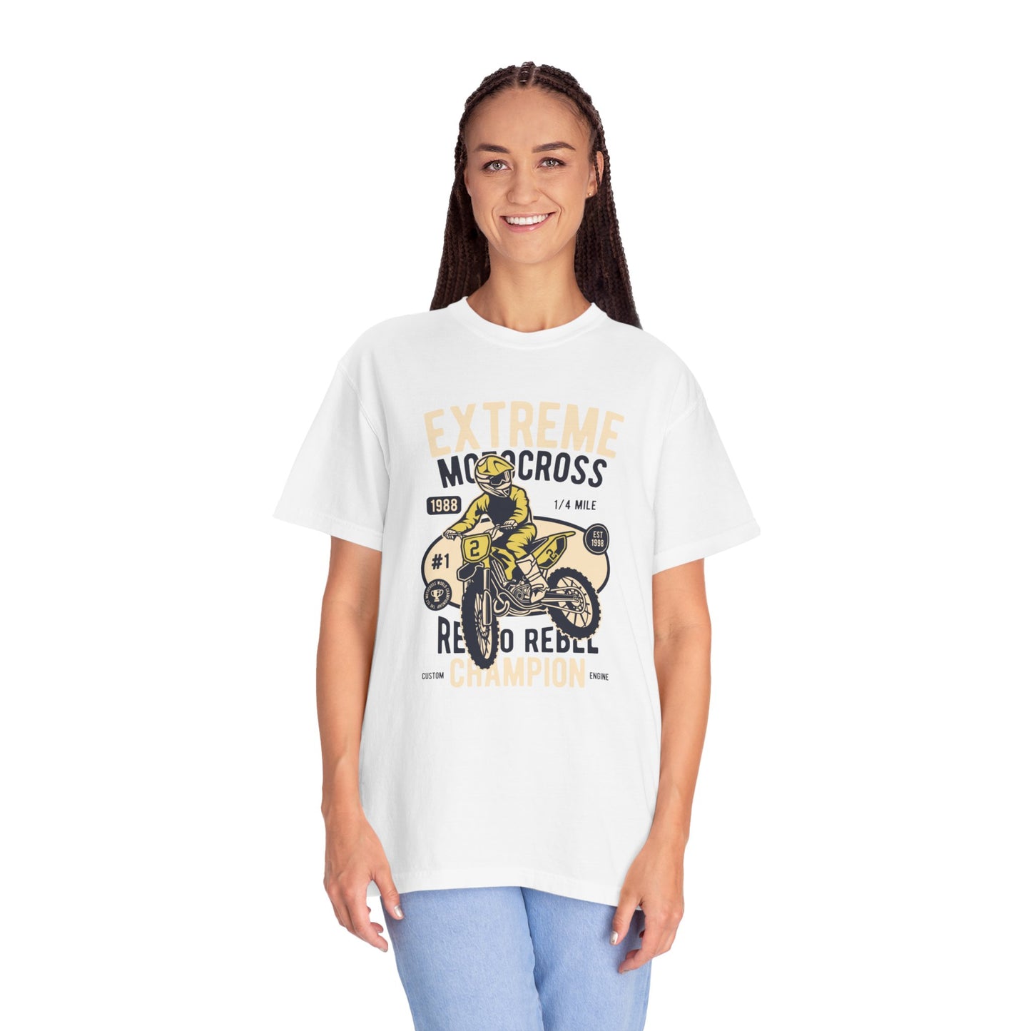 Extreme Champion Epic Trail Exploration Tee Thrill-Seeking Stunt Mastery Downhill Rush Unisex Heavy Cotton T-Shirt