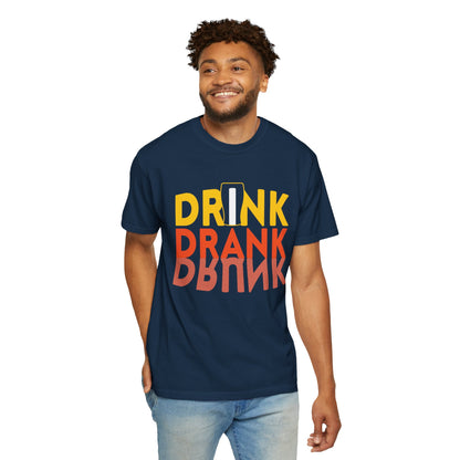 Funny Drink Drank Drunk Want To Drink Beer sarcastic Beer Glass Sip & Smile Unisex Heavy Cotton T-Shirt