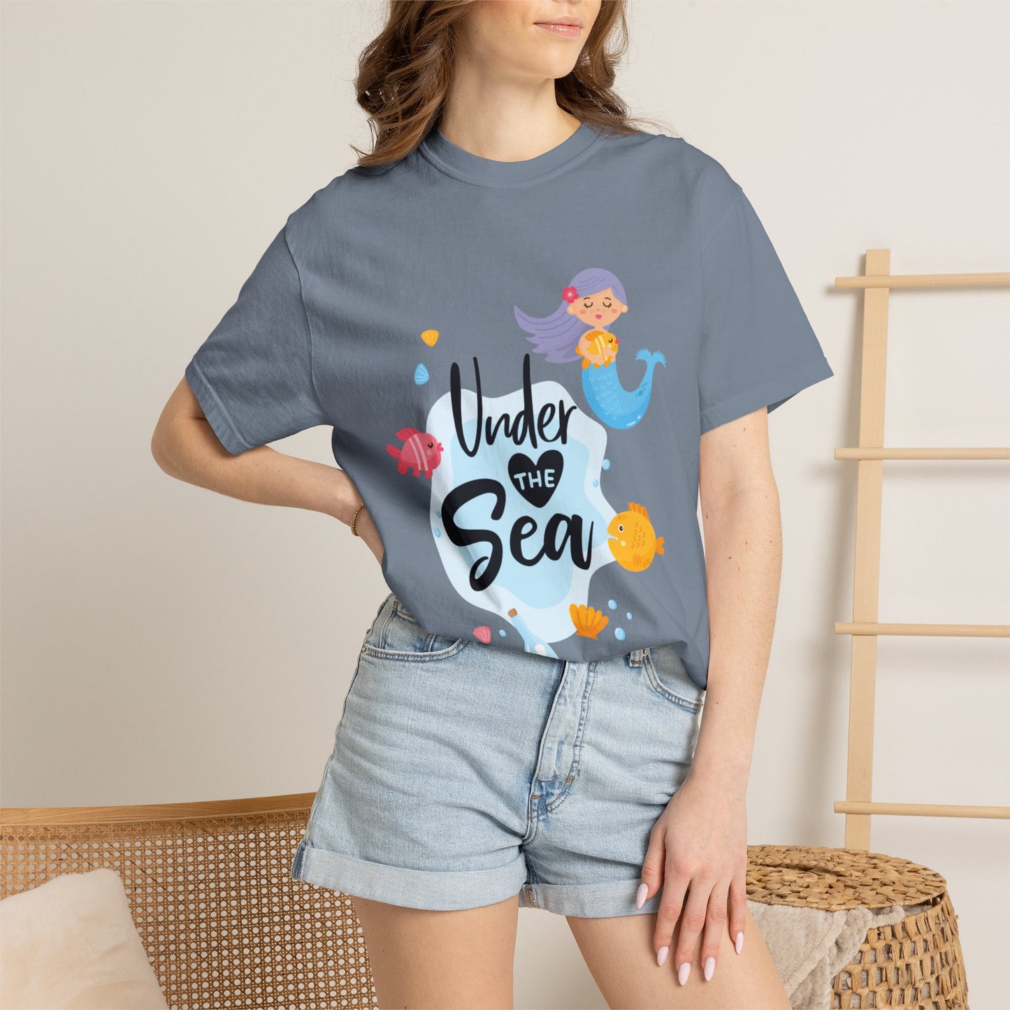 Under The Sea Oceanic Enchantment Tee Marine Life Wonders Unseen Depths Unisex Heavy Cotton T-Shirt