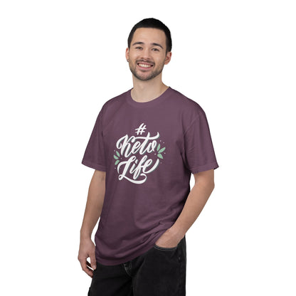 Keto Life Low-Carb Vegetables Tee Moderate Protein Fat Adaptation Intermittent Fasting Unisex Heavy Cotton T-Shirt