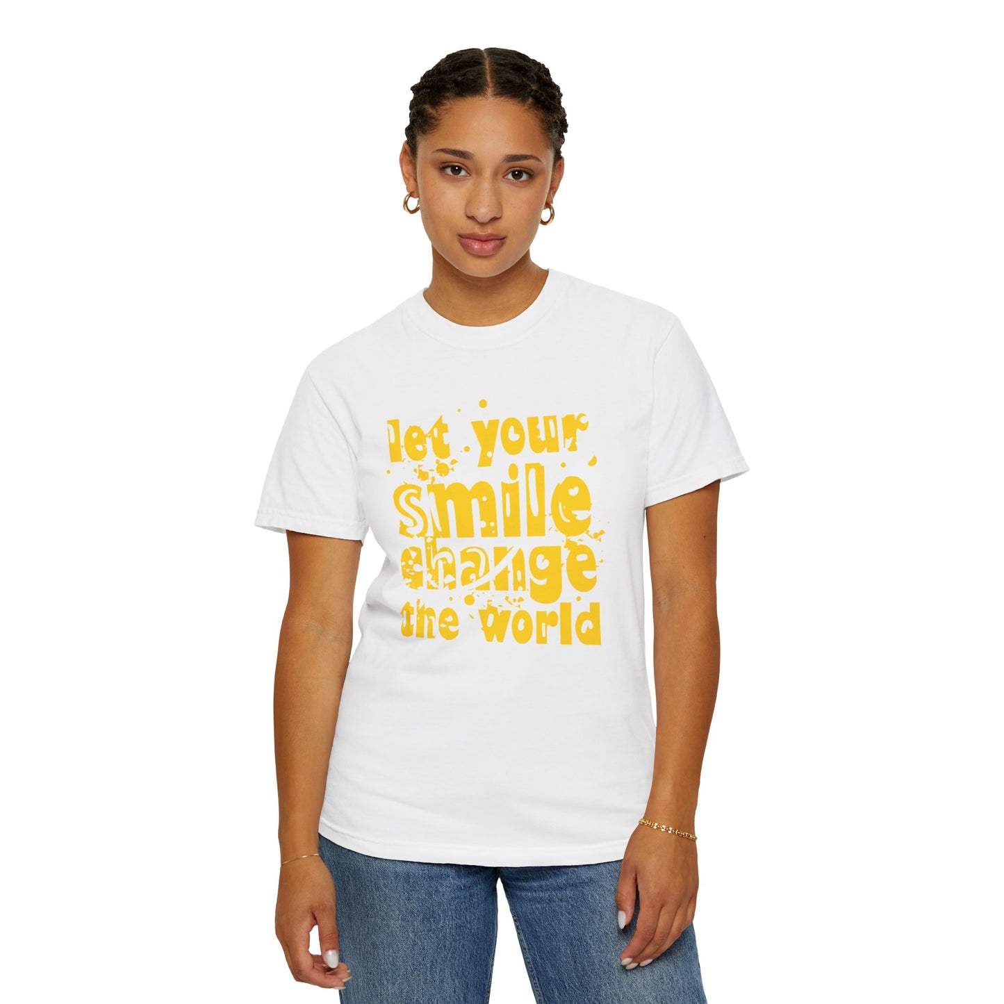 Let Your Smile Change The World Kindness Heartfelt Compliments Tee Thoughtful Gestures Love-Inspiration  Unisex Heavy Cotton T-Shirt