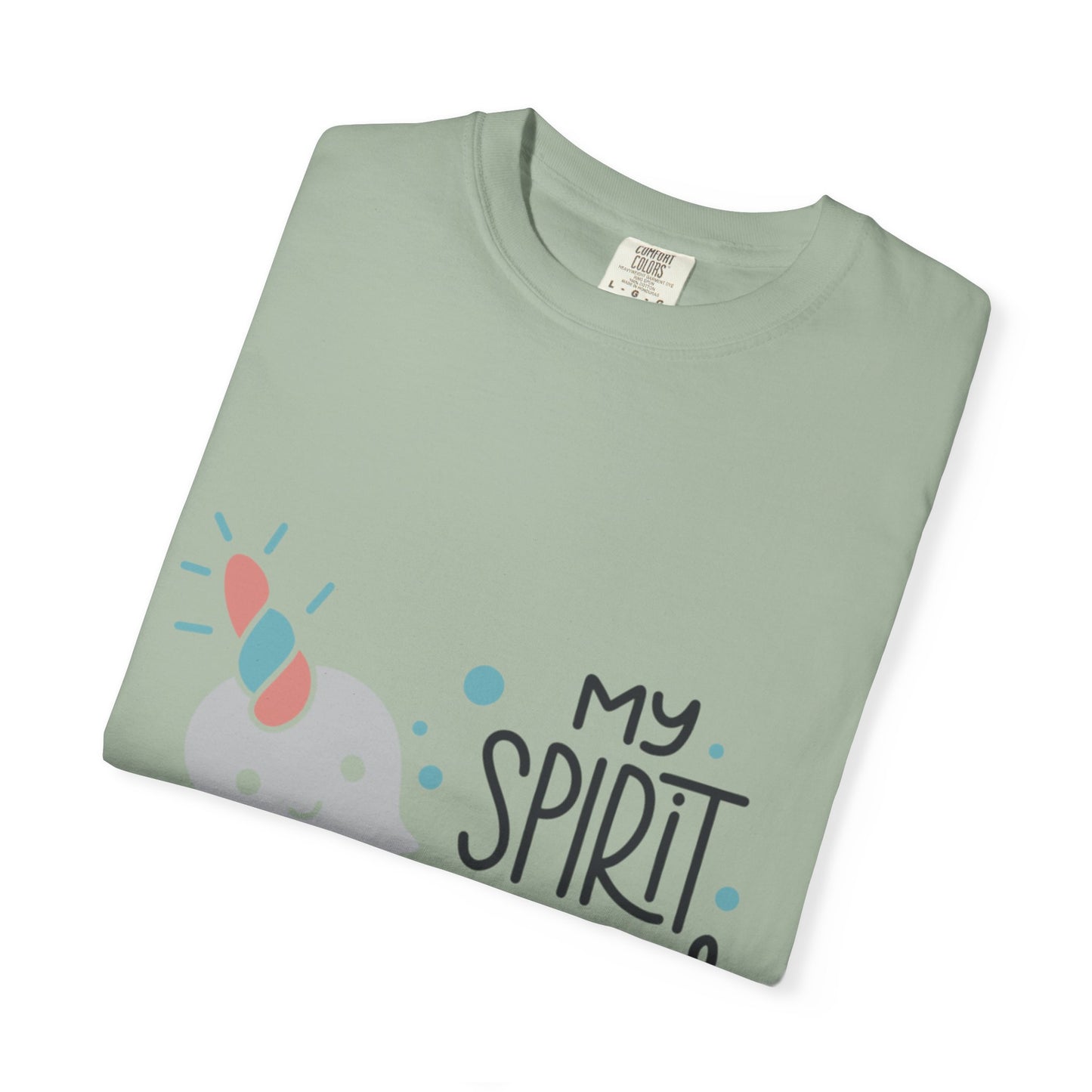 My Spirit Animal Is a Narwhal Unicorn Of The Sea Tusk Tee Inuit Culture Migration Unisex Heavy Cotton T-Shirt