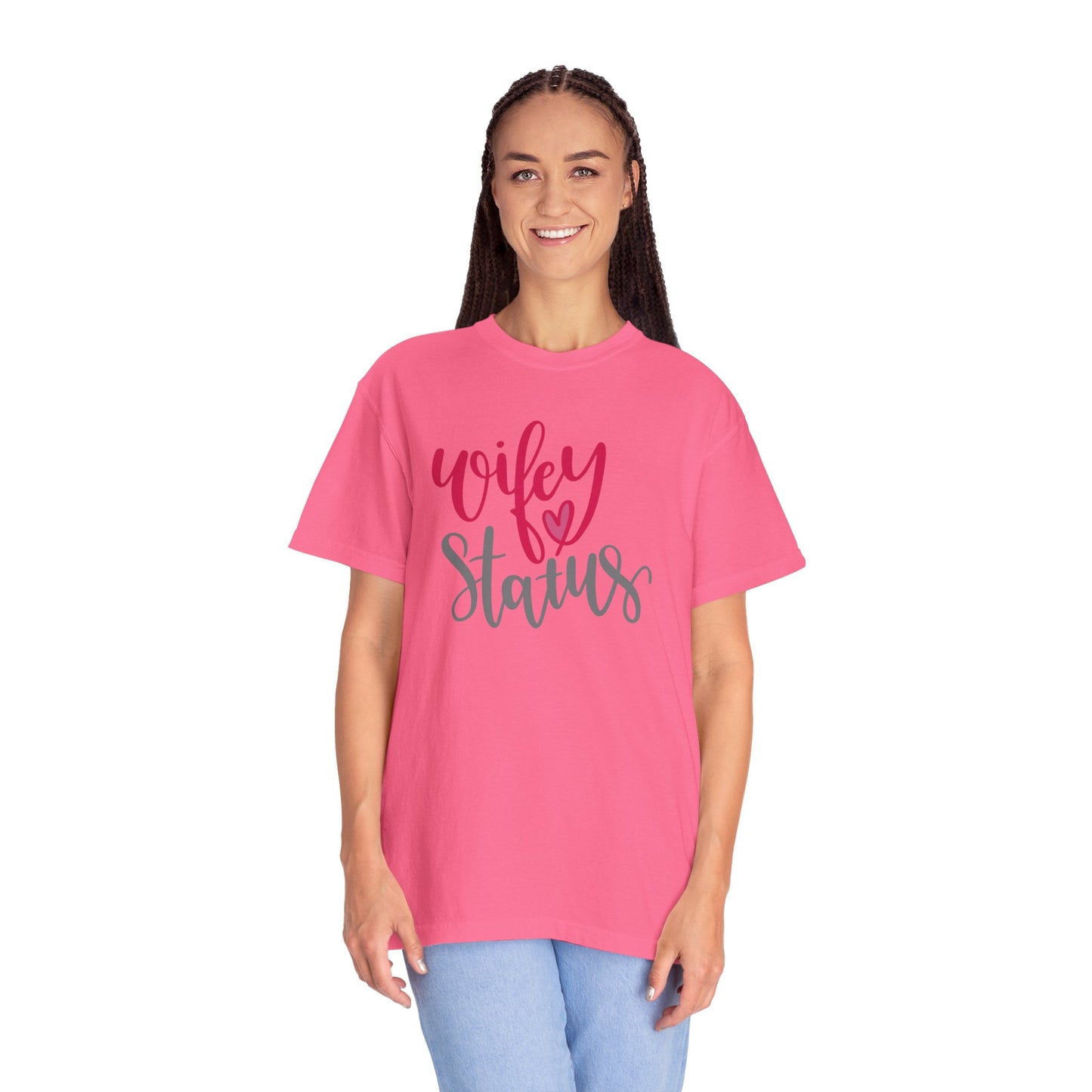 Wifey Status Loyal Tee Fun-loving Elegant Captivating Graceful Amazing Unisex Heavy Cotton T-Shirt
