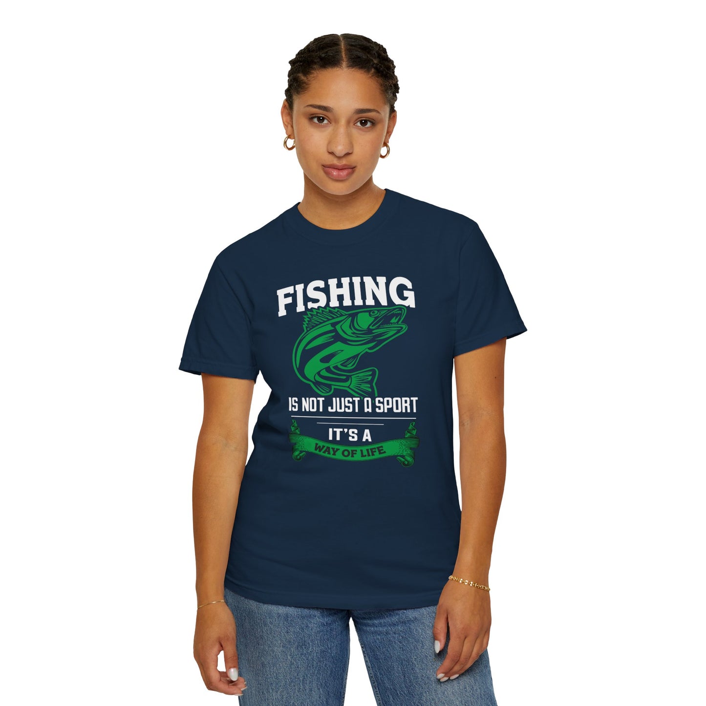 Fishing Is Not Just A Sport Reel Bait Fishing Tee Solitude Unisex Heavy Cotton T-Shirt