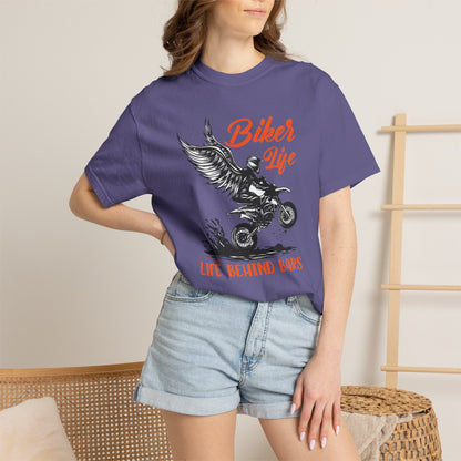 Thriller Live Behind Bars Secret Of Life Journey Over Destination Two Wheeled Adventures Unisex Heavy Cotton T-Shirt