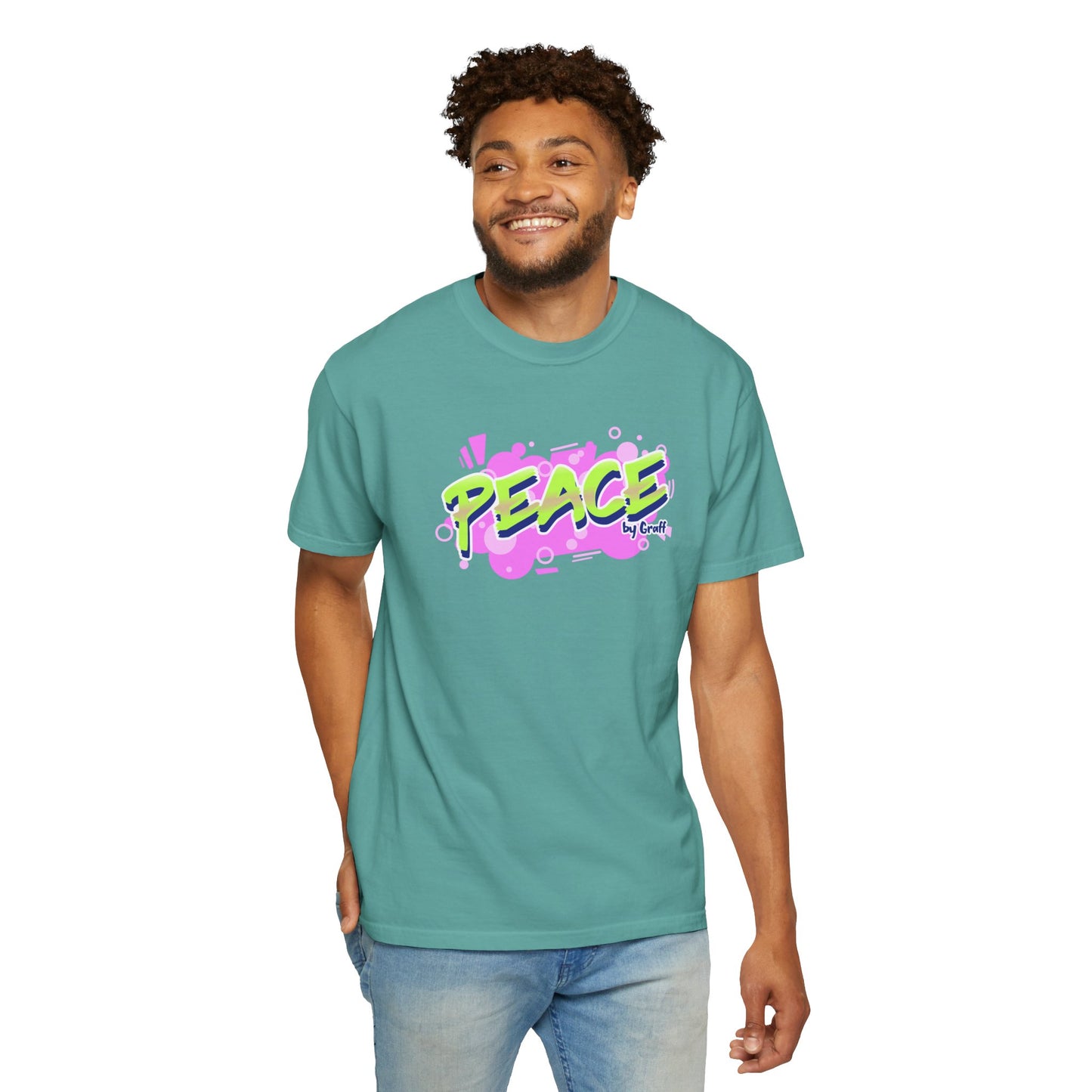 Graffiti Logo Maker Featuring Bubbly Graphics Unisex Heavy Cotton T-Shirt