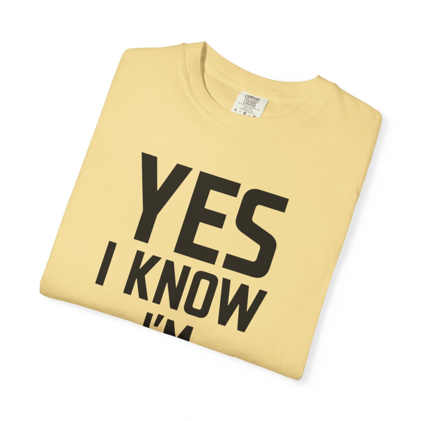 Yes I Know I'm Fit - Unisex Garment-Dyed T-shirt