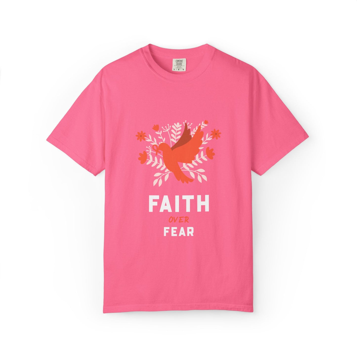 Faith Over Fear Stop Wishing Start Doing Action Goal Setting Modern Tee Achievement Self-Improvement Unisex Heavy Cotton T-Shirt