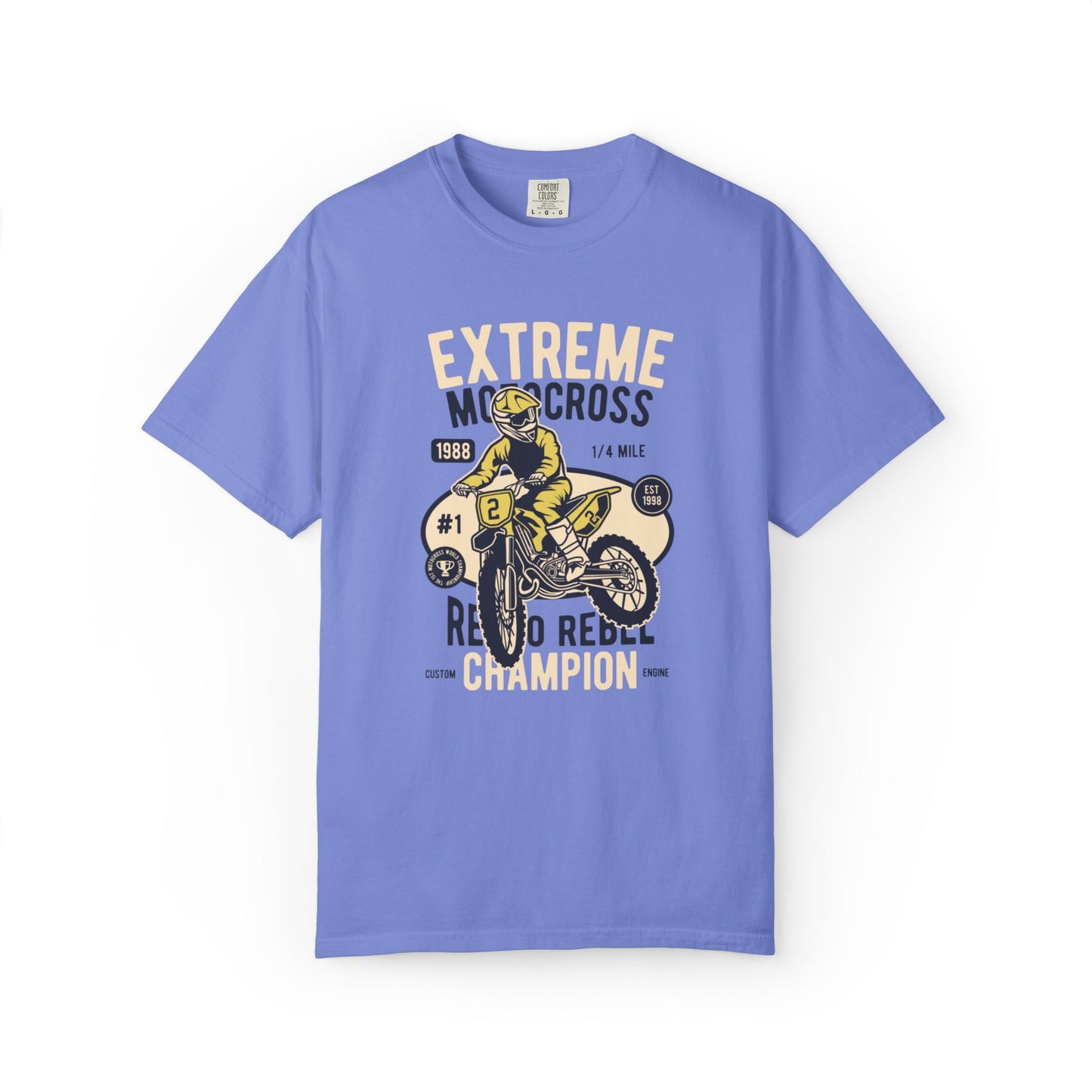 Extreme Champion Epic Trail Exploration Tee Thrill-Seeking Stunt Mastery Downhill Rush Unisex Heavy Cotton T-Shirt