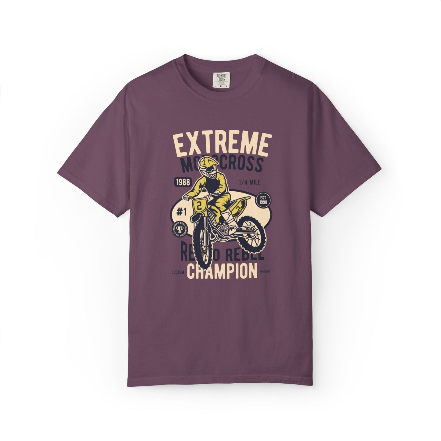 Extreme Champion Epic Trail Exploration Tee Thrill-Seeking Stunt Mastery Downhill Rush Unisex Heavy Cotton T-Shirt