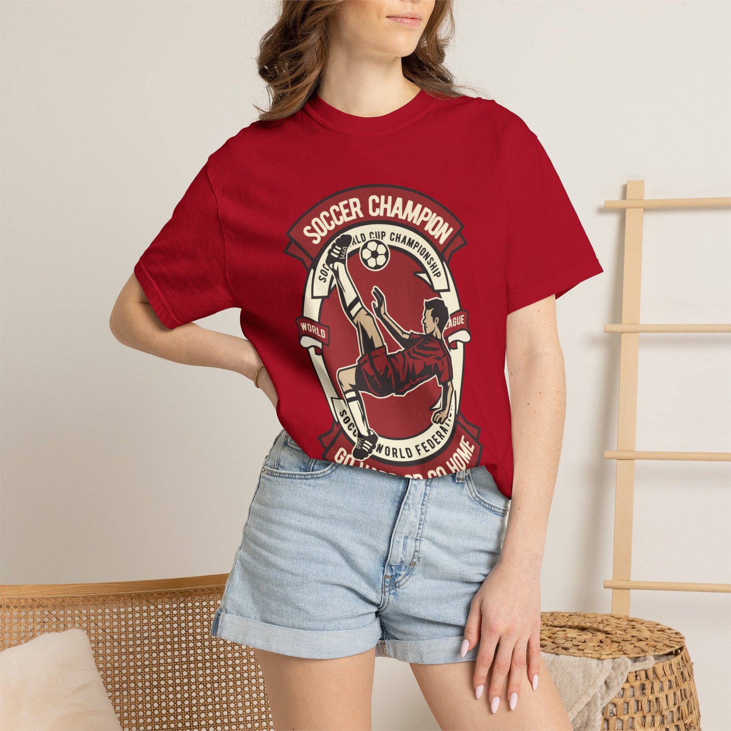 Soccer Champion Heartwarming Sweet Tee Charismatic Passion Unisex Heavy Cotton T-Shirt
