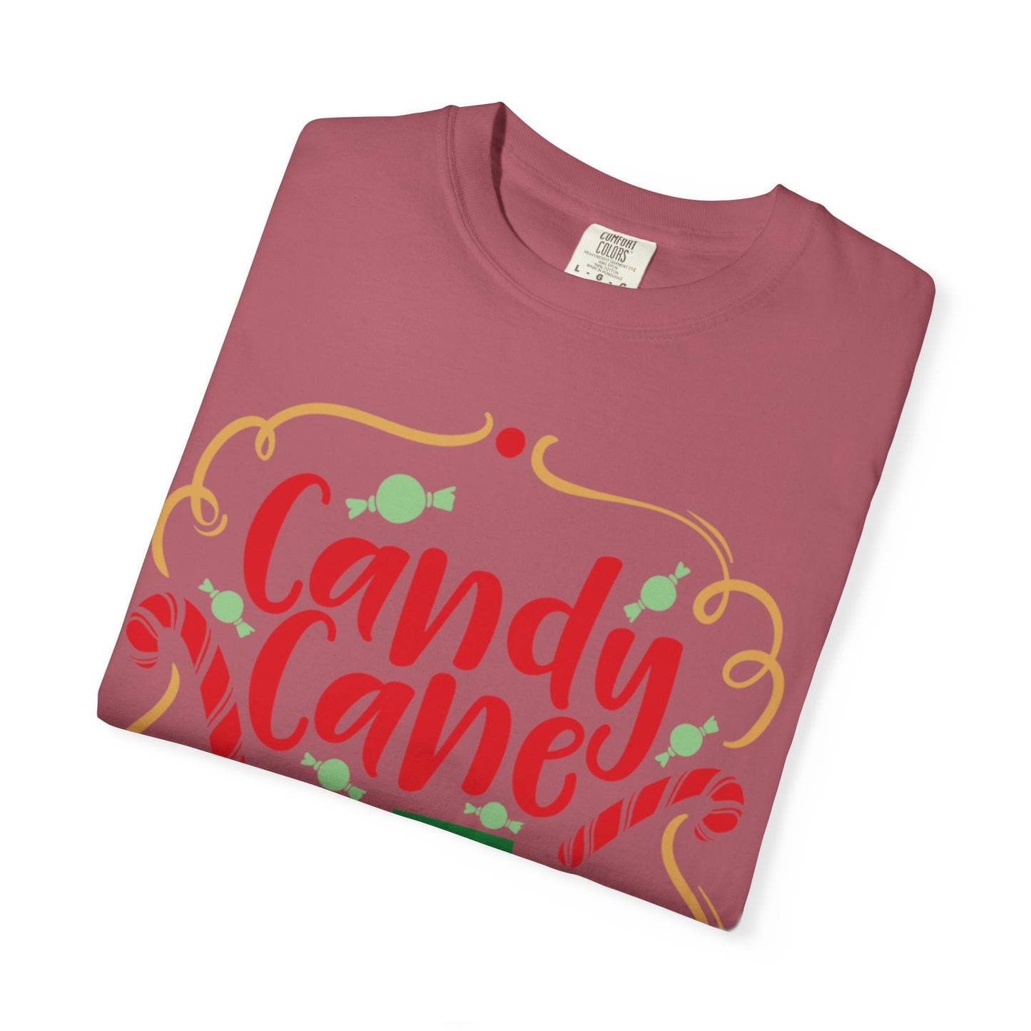 Candy Cane Cutie Enjoying Tee Tiny Helpers Jingle Bell Bling Festival Season Merry Christmas Unisex Heavy Cotton T-Shirt