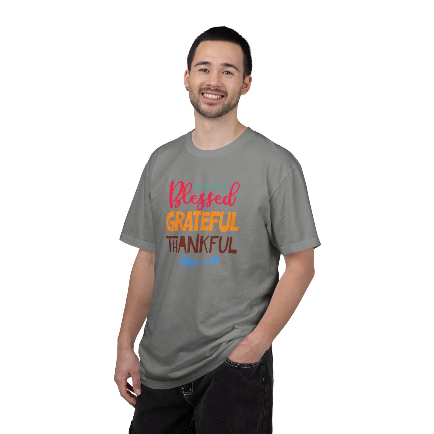 Blessed Grateful ThankfulAppreciate Everything Lovers Tee Positivity Self-Sufficiency Satisfaction Unisex Heavy Cotton T-Shirt