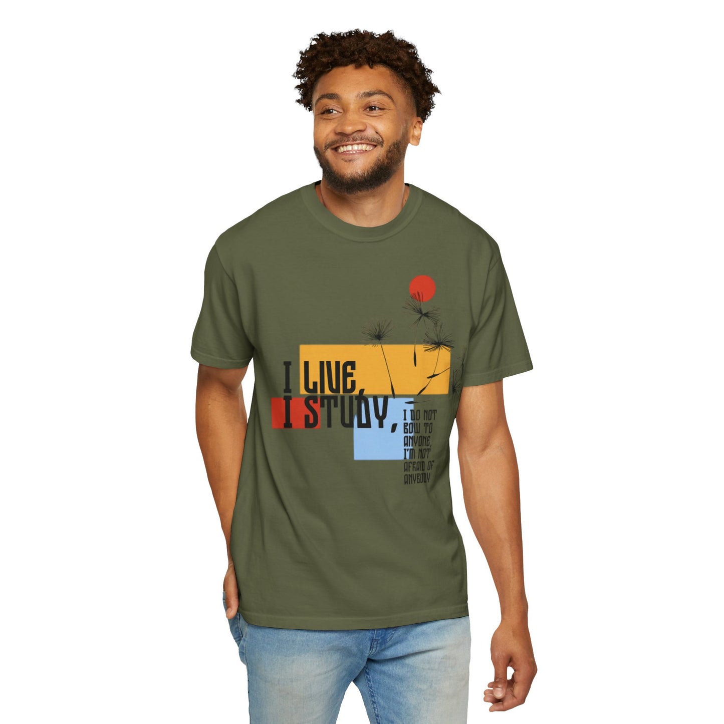 I Live I Study - Unisex Garment-Dyed T-shirt