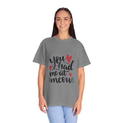 You Had Me At Meow Cats Elegance Tee Unique Furry Charms Quirks And Charisma Unisex Heavy Cotton T-Shirt