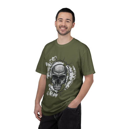 Chain Skull Cranium Head Anatomy Bones Trend Tee Horror Creepy Head X-ray Unisex Heavy Cotton T-Shirt