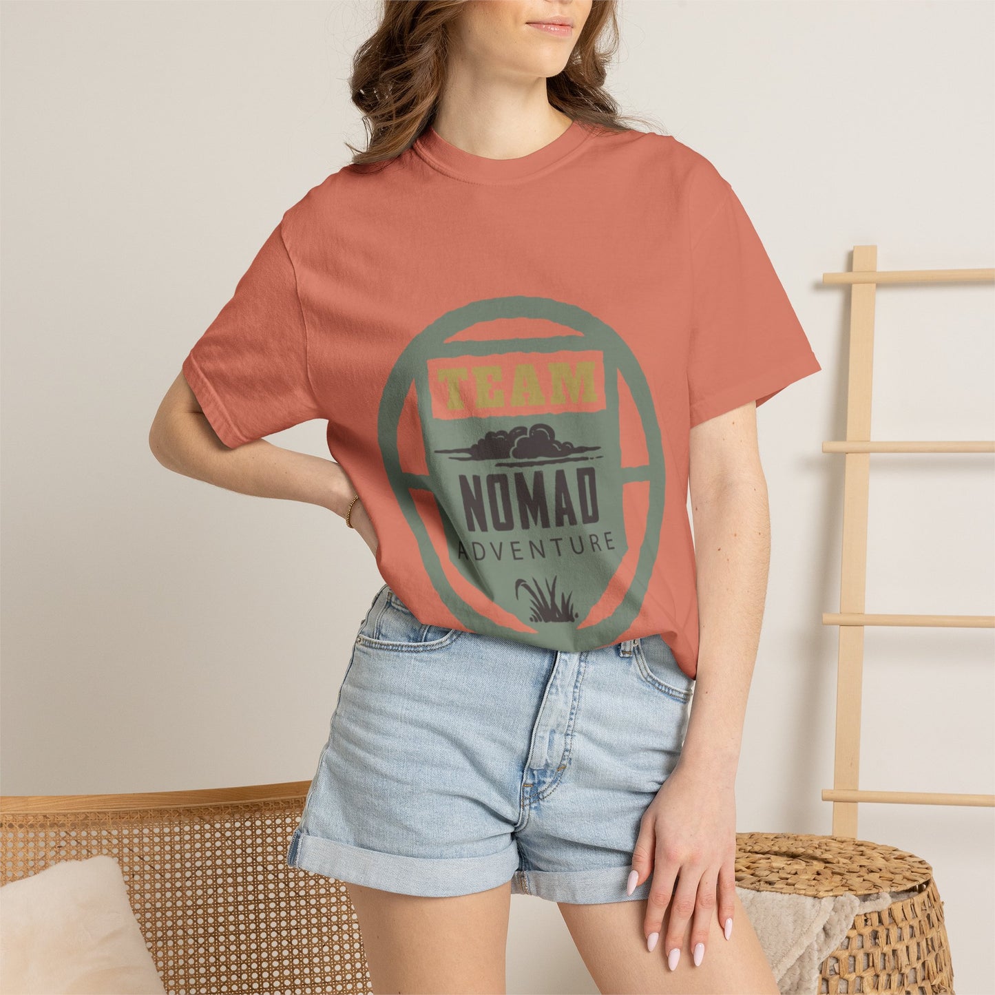 Team Nomad Constant Movement Discovery Freedom Adventure Enthusiasts Unisex Heavy Cotton T-Shirt
