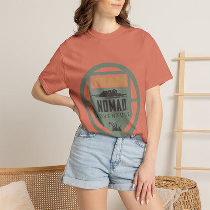 Team Nomad Constant Movement Discovery Freedom Adventure Enthusiasts Unisex Heavy Cotton T-Shirt