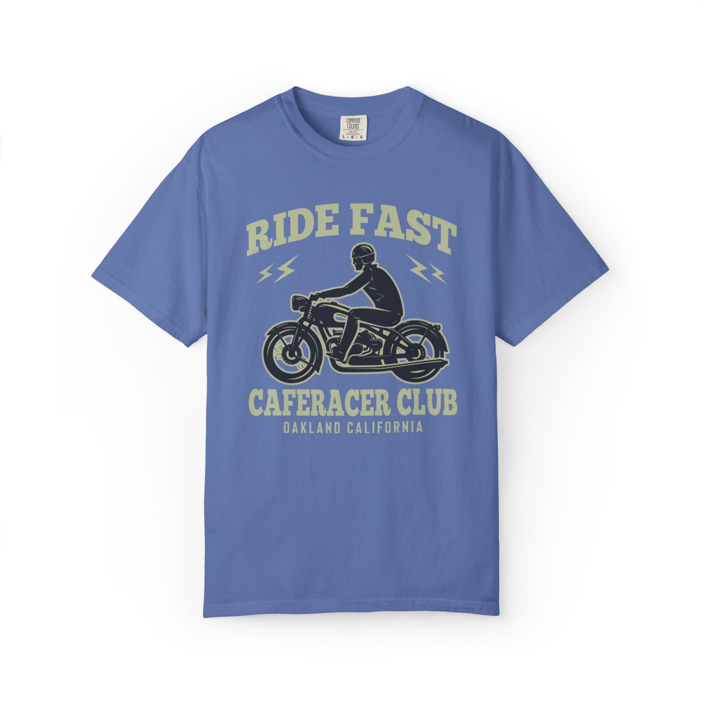 Thriller Ride Fast Caferacer Motorcycle Club Bike Lovers High-speed Adventure Bike Unisex Heavy Cotton T-Shirt