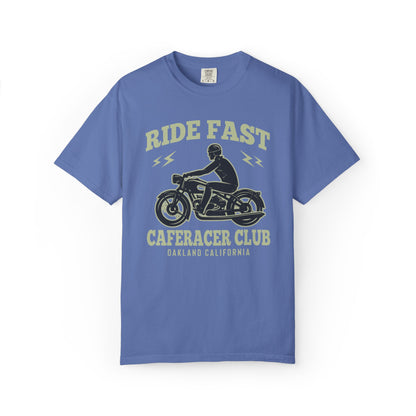 Thriller Ride Fast Caferacer Motorcycle Club Bike Lovers High-speed Adventure Bike Unisex Heavy Cotton T-Shirt