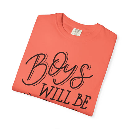 Funny Boys Will Be Boys Rule Heartwarming Sarcastic Decent Lovely Trendy Tee Sweet Stubborn Handsome Unisex Heavy Cotton T-Shirt
