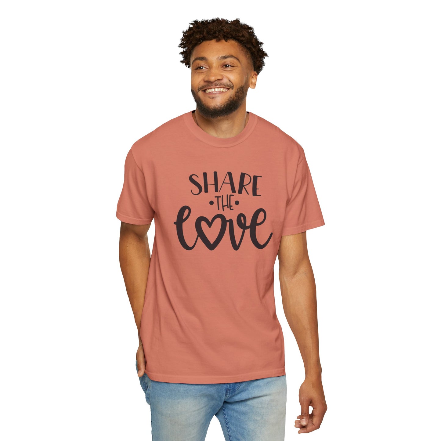Share The Love Kindness Tee Compassion Empathy Support Community Affection Unisex Heavy Cotton T-Shirt