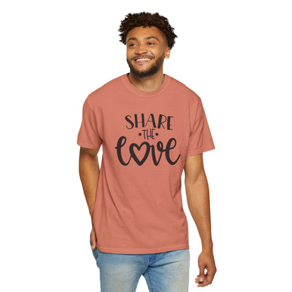 Share The Love Kindness Tee Compassion Empathy Support Community Affection Unisex Heavy Cotton T-Shirt