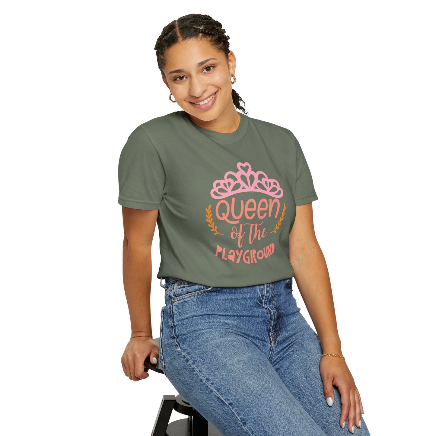 Queen Of The Playground Playtime Learning Objectives Early Toddlers Tee Childhood Development Unisex Heavy Cotton T-Shirt