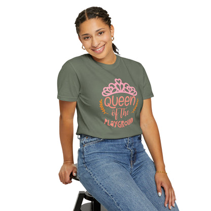 Queen Of The Playground Playtime Learning Objectives Early Toddlers Tee Childhood Development Unisex Heavy Cotton T-Shirt