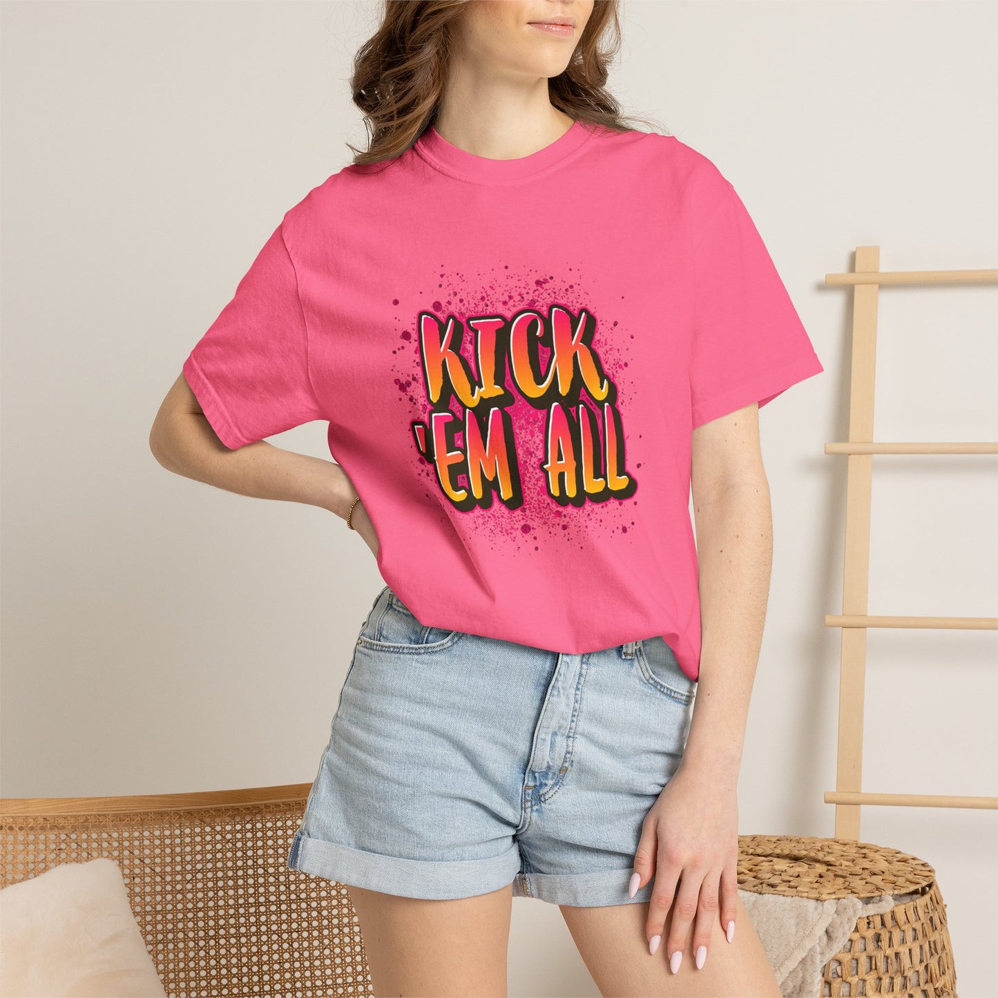 Kick Em All Unisex Heavy Cotton T-Shirt