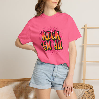 Kick Em All Unisex Heavy Cotton T-Shirt
