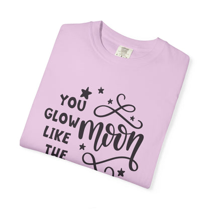 You Glow Like The Moon Inner Beauty Fashion Tee Body Positivity Wellness Forever Young Healthy lifestyle Unisex Heavy Cotton T-Shirt