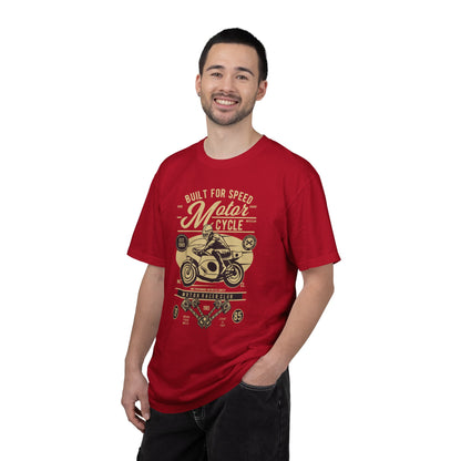 Built For Speed Motorcycle Custom Engine Club Motorbike Lovers Trendy Tee High-speed Rider Adventure Racer Unisex Heavy Cotton T-Shirt