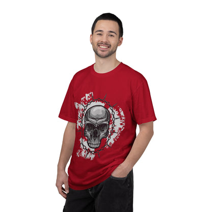 Chain Skull Cranium Head Anatomy Bones Trend Tee Horror Creepy Head X-ray Unisex Heavy Cotton T-Shirt