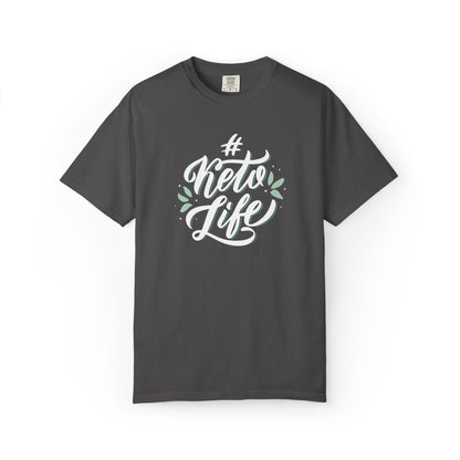 Keto Life Low-Carb Vegetables Tee Moderate Protein Fat Adaptation Intermittent Fasting Unisex Heavy Cotton T-Shirt