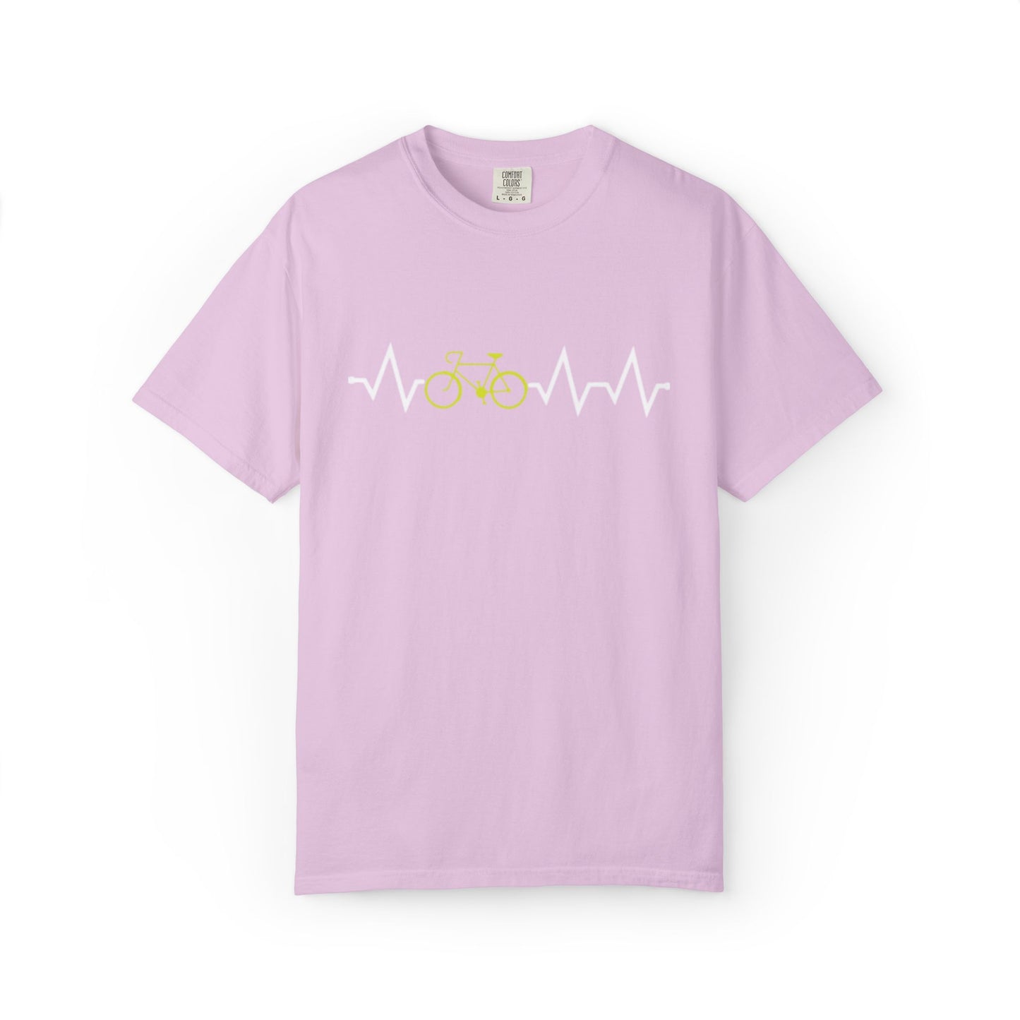 Funny Cycle Heart Beat Cycle Enthusiasm Pedal power Sarcastic Two Wheeled Adventures Unisex Heavy Cotton T-Shirt