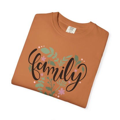 Family Trendy Tee Hug Rainbow Passion Unconditional Soulful Connection Siblings Love Parents Unisex Heavy Cotton T-Shirt
