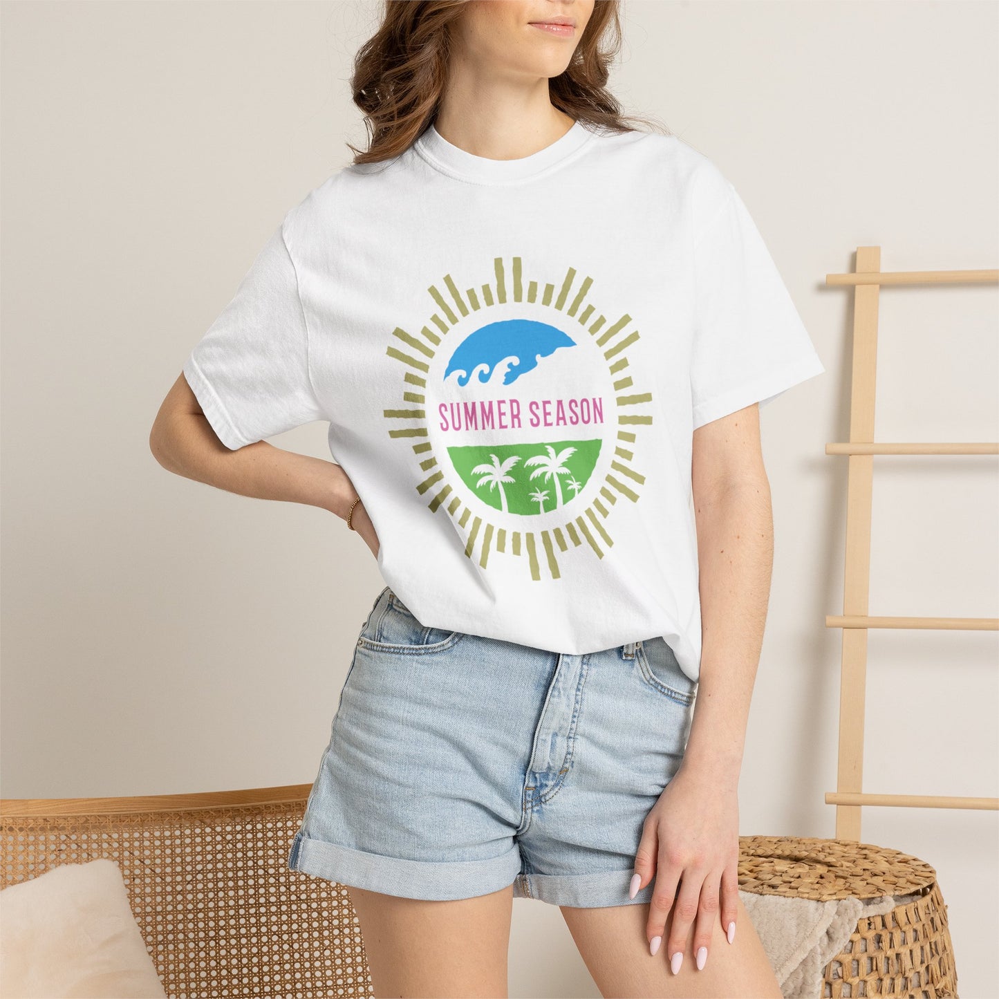 Summer Season Heat Long Days Cool Tee Unisex Heavy Cotton T-Shirt