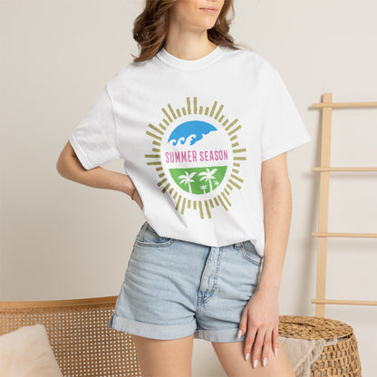 Summer Season Heat Long Days Cool Tee Unisex Heavy Cotton T-Shirt