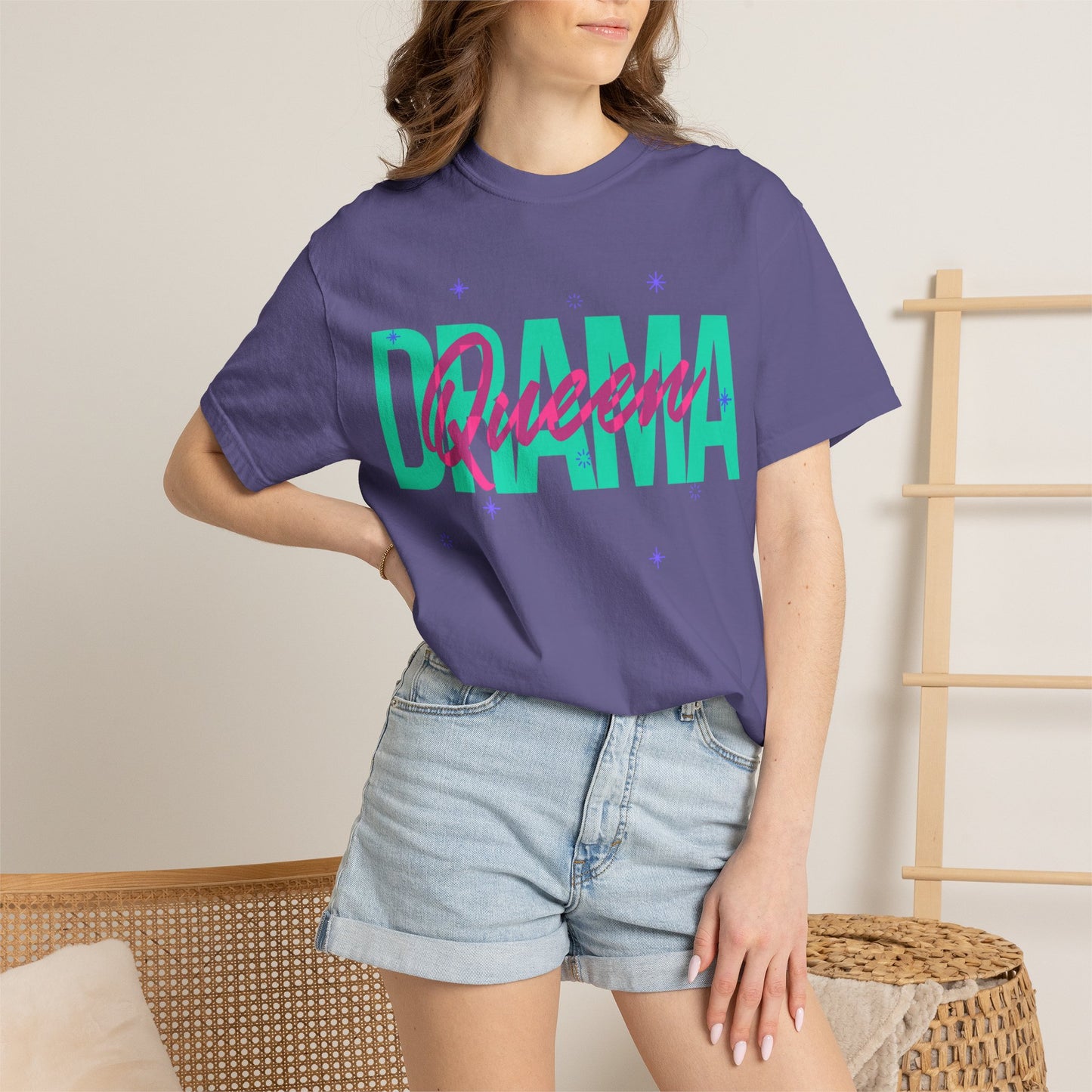 Girly T-Shirt Design Maker Featuring Sparkling Graphics Unisex Heavy Cotton T-Shirt