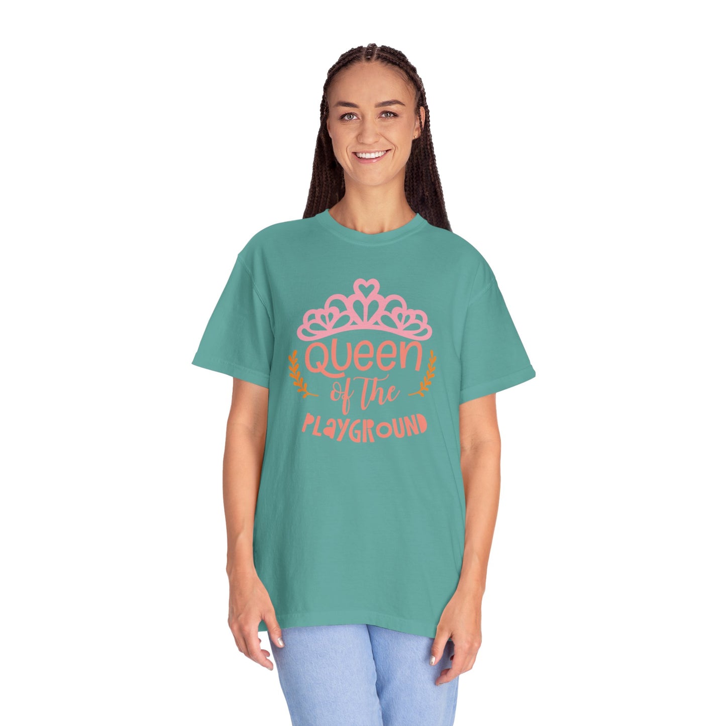 Queen Of The Playground Playtime Learning Objectives Early Toddlers Tee Childhood Development Unisex Heavy Cotton T-Shirt