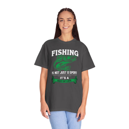 Fishing Is Not Just A Sport Reel Bait Fishing Tee Solitude Unisex Heavy Cotton T-Shirt