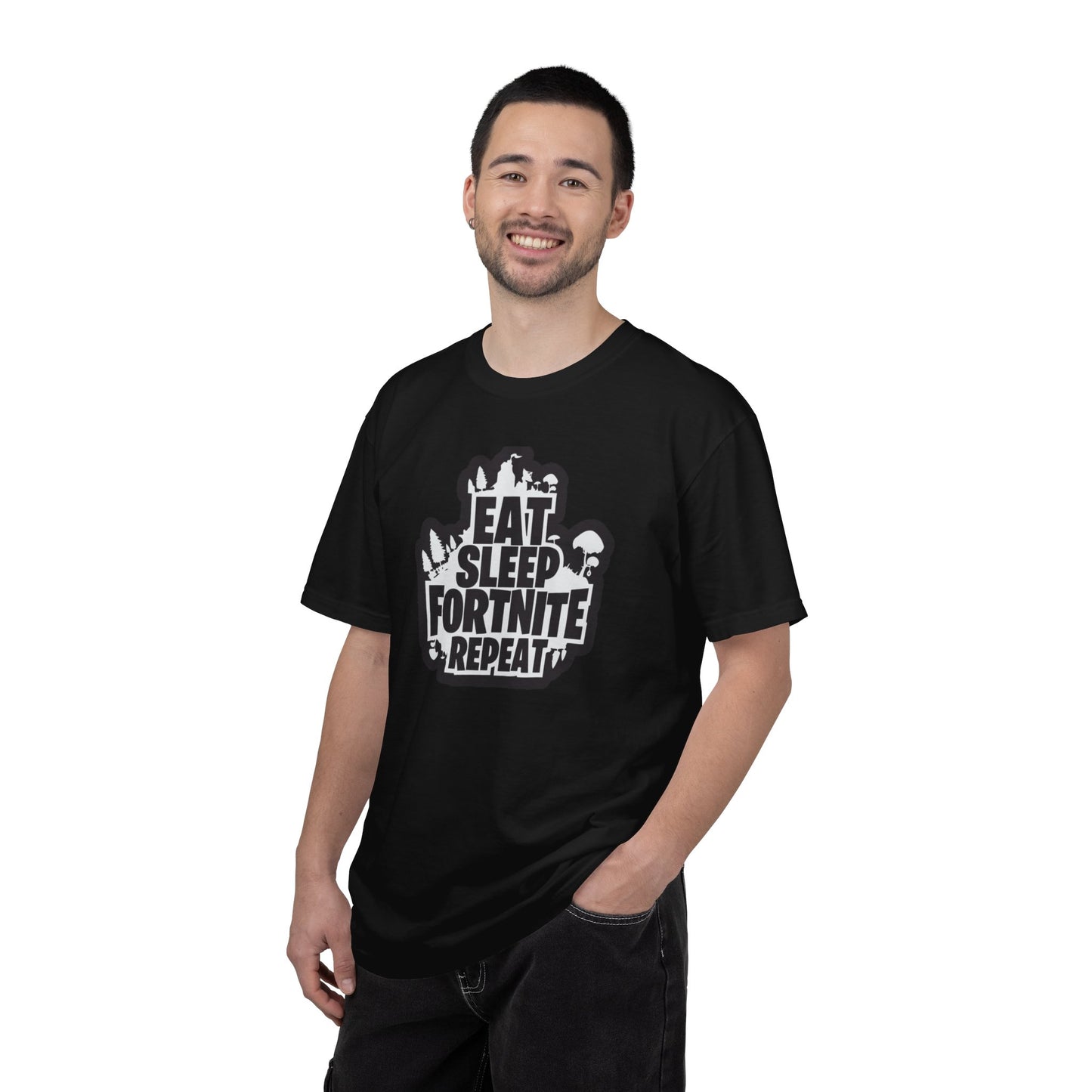 Eat Sleep Fortnite Battle Royale Squad Gameplay Passion Tee Solo Missions Social Gaming Unisex Heavy Cotton T-Shirt