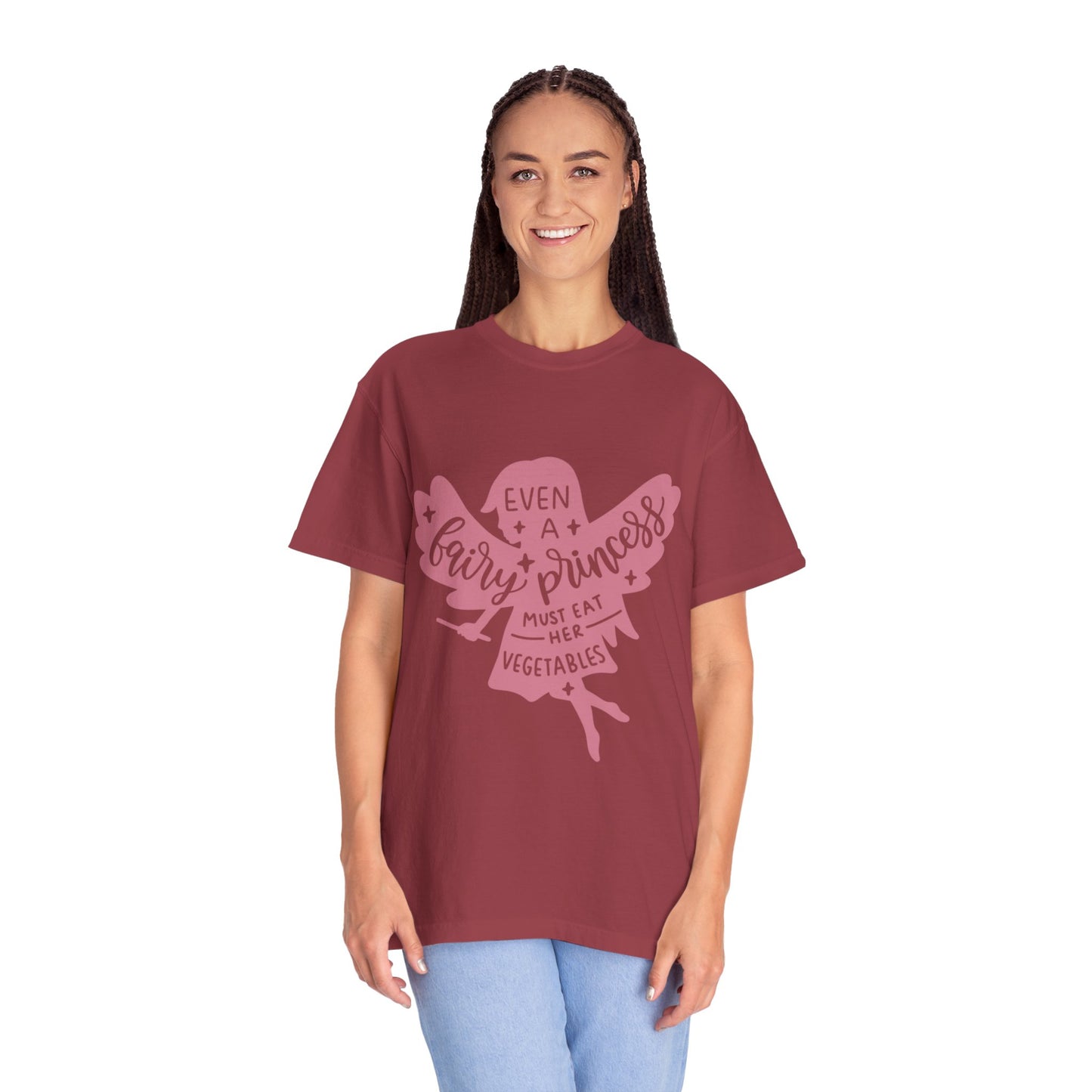 Even A Fairy Princess Must Eat Her Vegetables Parenting Advice Tee Healthy Eating Balanced Diet Unisex Heavy Cotton T-Shirt
