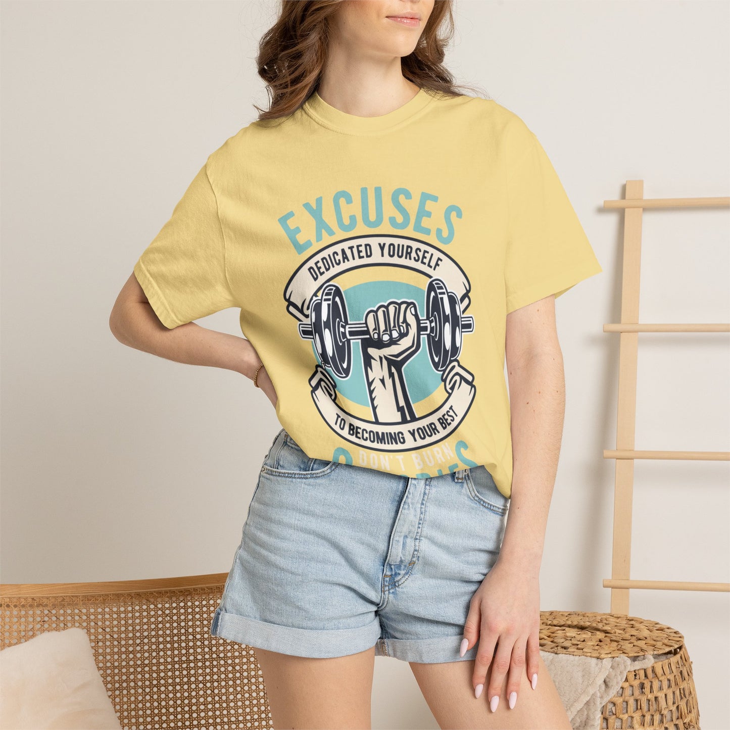 100% cotton (fiber content may vary for different colors) Medium fabric (5.3 oz/yd² (180 g/m²)) Dedicated Yourself To Becoming Your Best Don’t Burn Calories Unisex Heavy Cotton T-Shirt