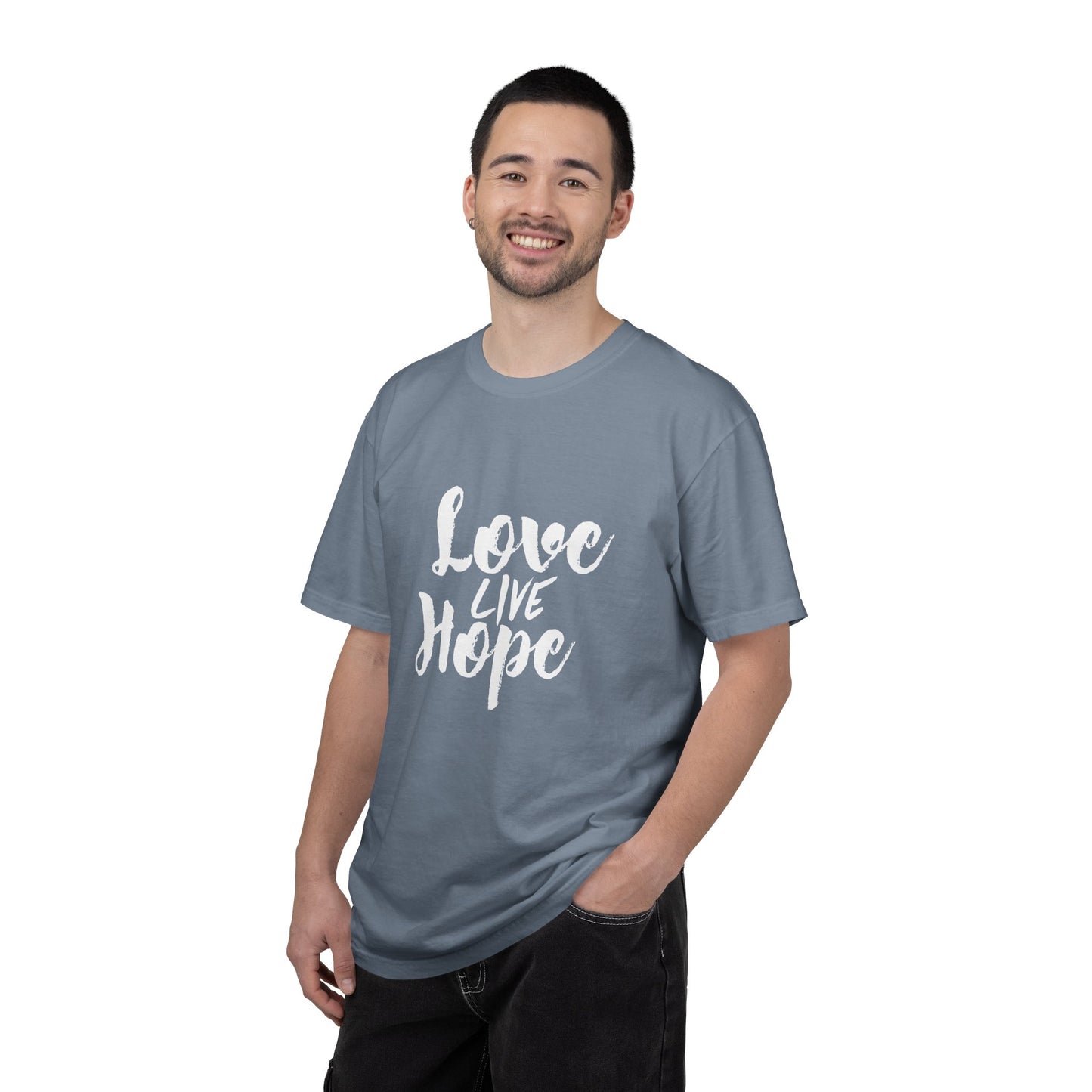Love live hope Modern Tee Achievement Self-Improvement Unisex Heavy Cotton T-Shirt
