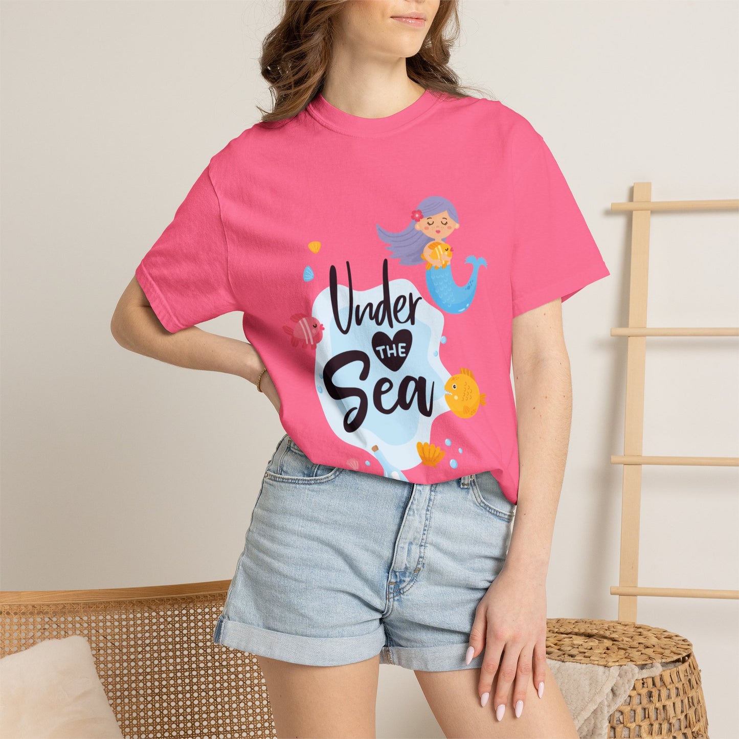 Under The Sea Oceanic Enchantment Tee Marine Life Wonders Unseen Depths Unisex Heavy Cotton T-Shirt