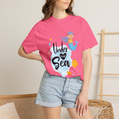 Under The Sea Oceanic Enchantment Tee Marine Life Wonders Unseen Depths Unisex Heavy Cotton T-Shirt