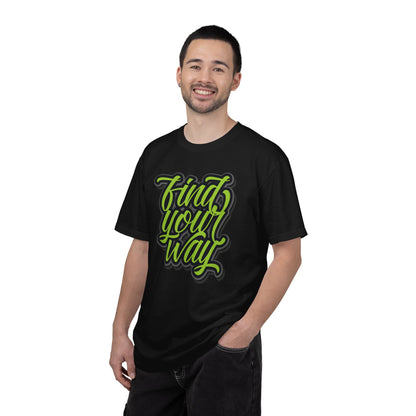 Find Your Way Direction Guidance Tee Exploration Adventure Destination Unisex Heavy Cotton T-Shirt
