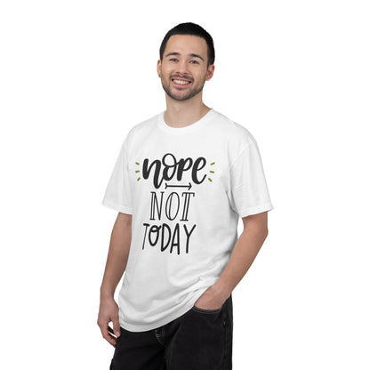 Nope Not Today Idle Moments Tee Cozy Living Contented Loafing Unisex Heavy Cotton T-Shirt